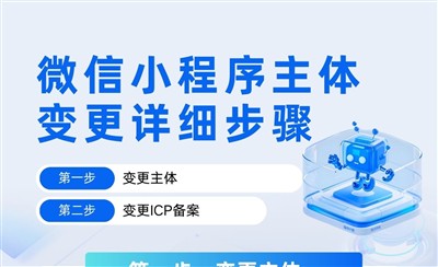 微信小程序主体变更详细步骤和保姆级教程