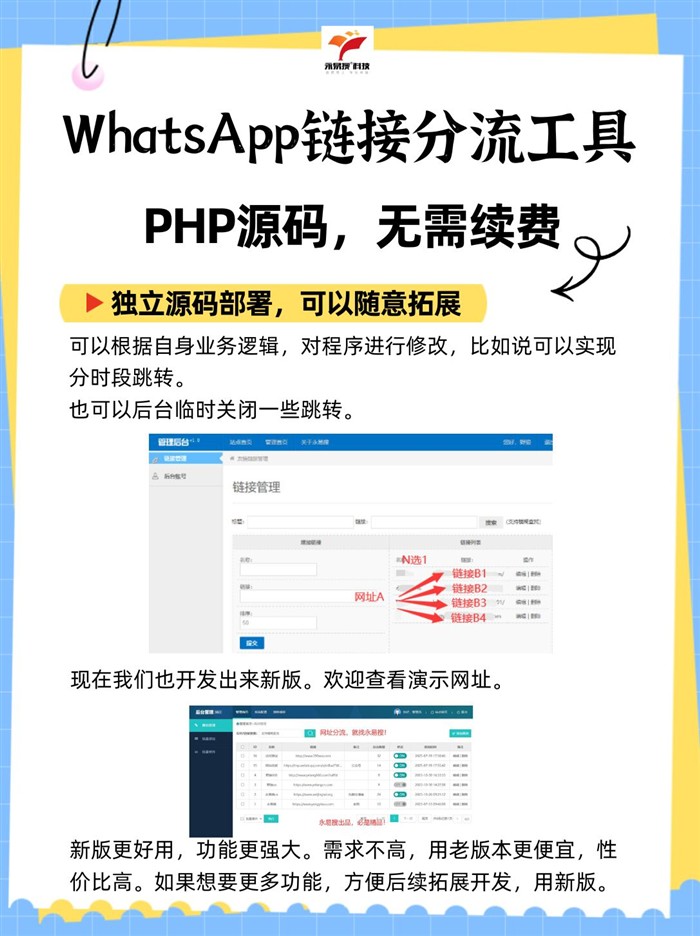 WhatsApp分流工具源码部署
