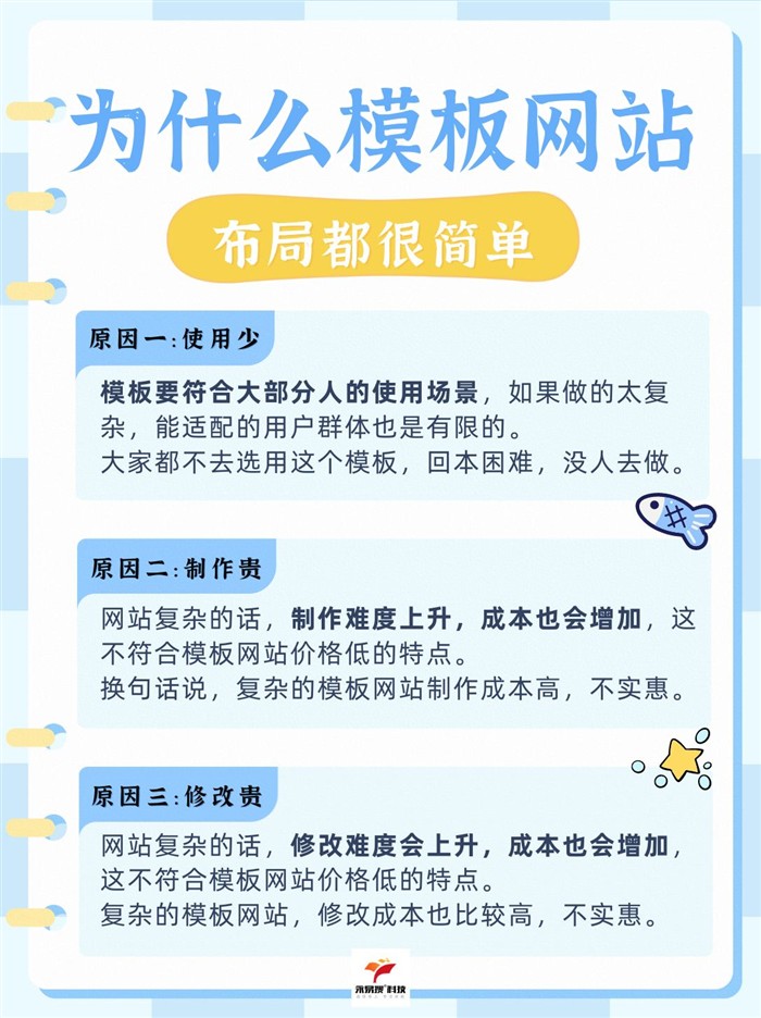 模板网站布局简单原因
