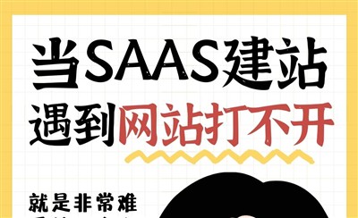 当SAAS建站遇到网站经常打不开,怎么办?