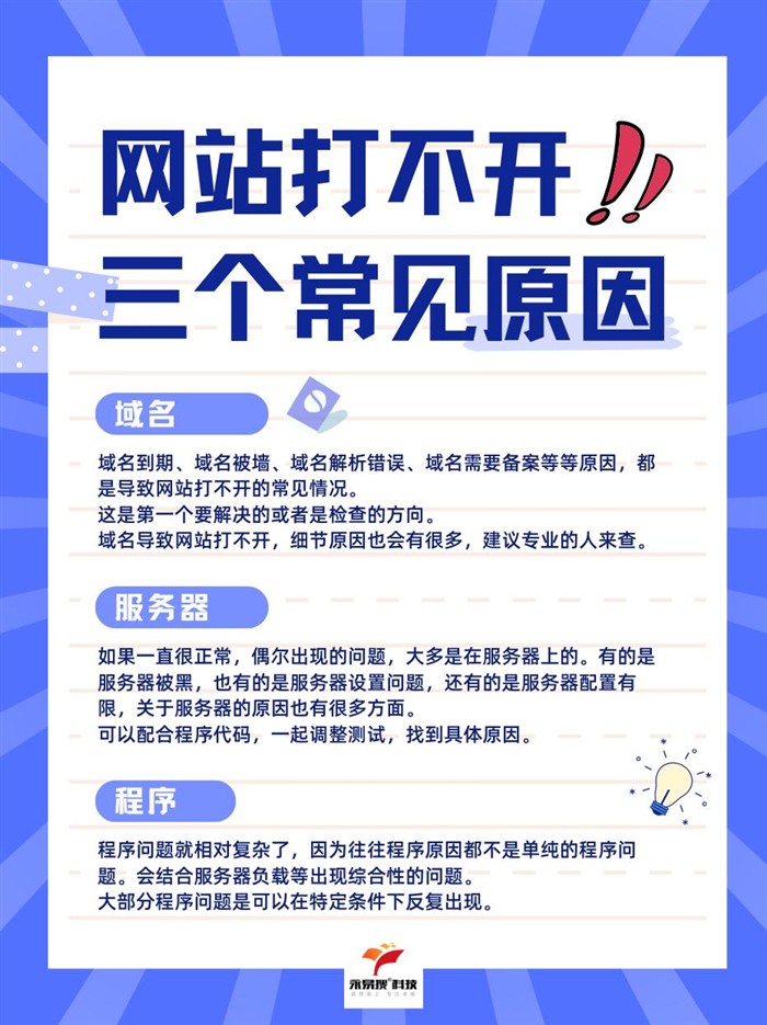 网站打不开服务器原因