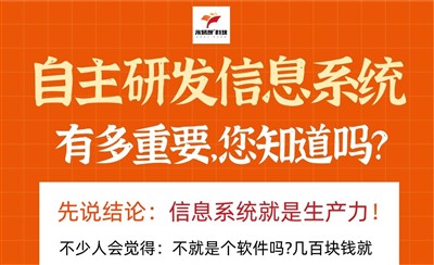 自主研发的信息系统有多重要?这就是我们要自主研发CMS的原因
