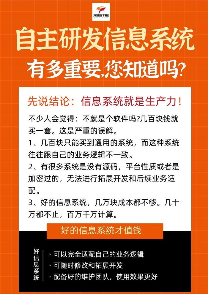自主研发信息系统