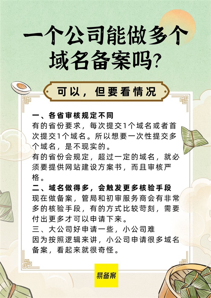 多域名备案